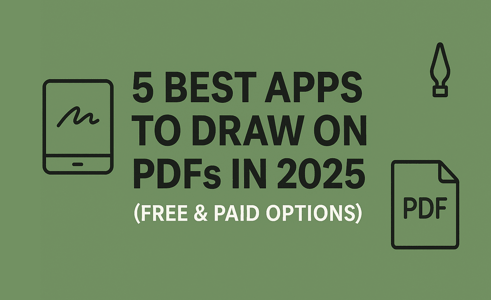 5 Best Apps to Draw on PDFs in 2025 (Free & Paid Options)
